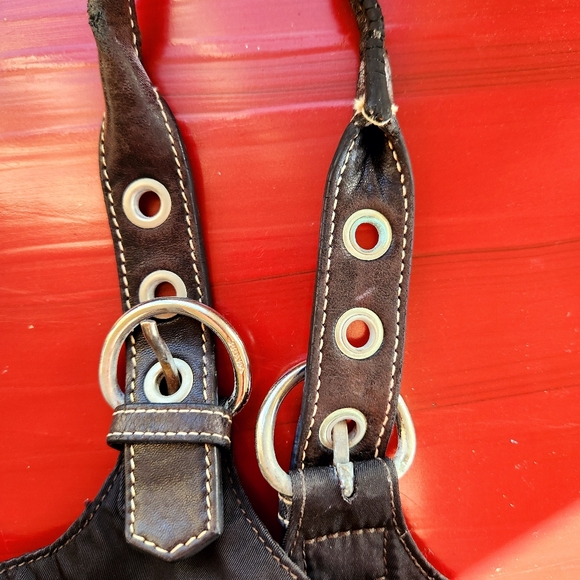 Prada Black Nylon Satchel Style Handmade Vintage Circa 90's - Picture 8 of 10